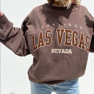 Subdued Brown Las Vegas Sweatshirt